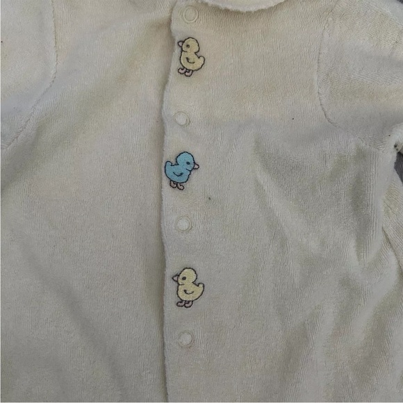 Baby Fleece Onesie with Duck Buttons - Picture 3 of 3